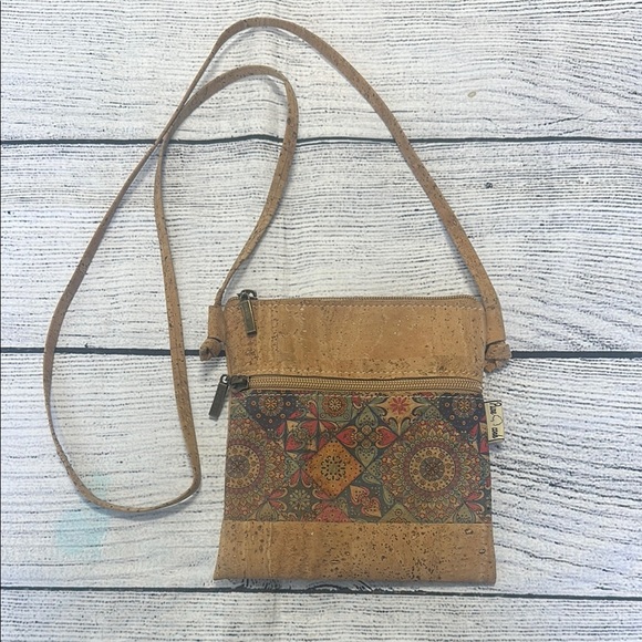 Pure Cork Handbags - Pure Cork Crossbody Bag with Colorful Pattern